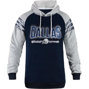 Mens City Football Athletic Fleece Embroidery Soft Hoodies Pullover Stripes Sweatshirts