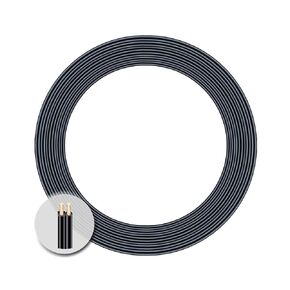 Low Voltage Landscape Lighting Cable 18/2 SPT-1 Bulk Lamp Cord 300-Volt 18-Gauge 100-feet Spool Black UL Listed