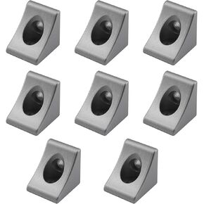 (8 Pieces) 4040 Series Corner Bracket Solid Aluminum Triangle Corner Braces Angle Connector for Aluminum Extrusion Profile