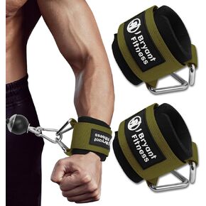 J Bryant Fitness Wrist Straps with Hooks for Weightlifting, Strength Training, and Pilates - 7mm Thick Neoprene Padding, Heavy Duty Support for Wrists and Forearms
