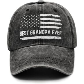 Grandpa Gifts, Fathers Day Christmas Birthday Gifts for Grandpa, Adjustable Embroidered Grandpa Hat for Men