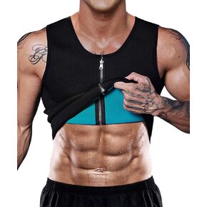 Men Sweat Sauna Vest Waist Trainer Body Shaper Hot Neoprene Sport Fitness Gym Workout Tank Top