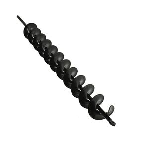 2 x 24 Inch Auger Drill Bit for Planting Plant Bulb Spiral Drill Fit for Post or Umbrella Hole Digger 3/8 Inch Hex Drive Drill
