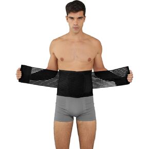 Waist Trimmer Trainer Belt Lumbar Back Support Sweat Band for Man and Women, Weight Loss Tummy Stomach Wrap Belly Band as Body Shaper