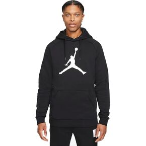 سويت شيرت بغطاء للرأس Air Jordan للرجال من Nike (أسود/أبيض/شعار Jumpman، مقاس متوسط) in Kuwait