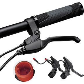 2 Pin Brake Levers for Electric Bicycle, Brake Lever Handle Bar Grips 2 Wires Left & Right E-Bike Replacement Parts (1 Pair)