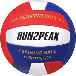 Heavy Weight Volleyball Setter Training Ball 1.1 Lbs/ 500 G Official Size 5 Volleyballs PU Practice Volley Balls for Indoor Rebounder Equipment Setters Weighted Volleyball Setting Trainer