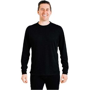 Polarmax Men's Double Layer Crew Neck Thermal Moisture-Wicking Long Sleeve Relaxed Fit Flat Seam Baselayer Top