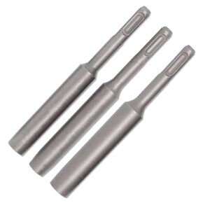 لقم محرك قضيب أرضي 8 مم + 10 مم + 12 مم مجموعة من 3، قضبان أرضية لمثاقب المطرقة SDS Plus (ساق مستديرة)