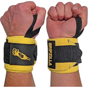 GRIPZILLA Weightlifting Wrist Wraps for Men & Women - Ultimate Wrist Support with Thumb Loop for Powerlifting, Strength Training, Bodybuilding, Workouts & Pain Relief. Flexible, Elastic, Adjustable, Comfortable & Multi-Functional