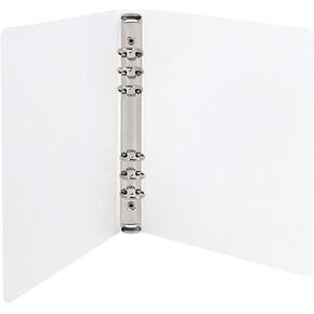 PP Hardcover 4 6 9 Ring Binder/Organizer/Planner for Inserted Sheets, Spiral Refill Paper, School and Office Stationery Supplies (A4-4 Ring)