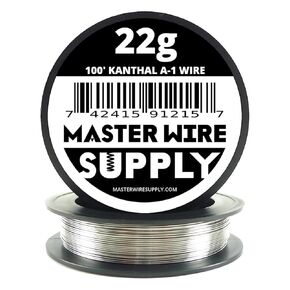 Kanthal A1-100' - 22 Gauge Wire - 100ft - 0.65mm - 0.025in - Made in USA - Master Wire Supply