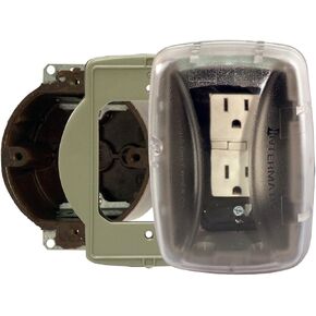 Intermatic WP3103C Outdoor 1 Gang Round Box, Clear, Color