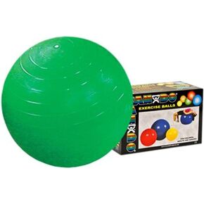 CanDo Abs Inflatable Ball, Green, 25.6 Inch