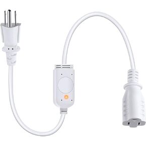 Feekoon 1 Pack Thermostat Extension Cord On at 32 ℉/ 50 ℉, Thermostatically Controlled Self Regulating Extension Power Cable Compatible with Thermal Outlet Plug for Cold Weather Pond De icers