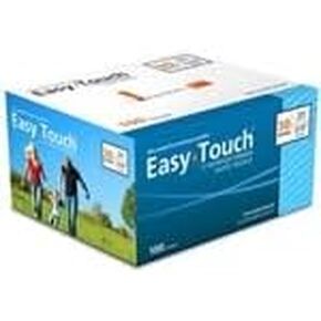 EasyTouch U-100 Insulin Syringe with Needle, 30G 0.3cc 1/2-Inch (12.7mm), Box of 100