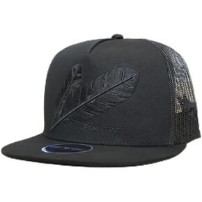 LOST CALF Blackout Feathers - Hats Cap Brown, One Size-X-Large