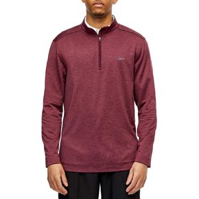بلوفر جريج نورمان بيرفورمانس بسحاب ربع | بلوفر رجالي للتمرين | بلوفر رجالي بسحاب ربع - أحمر منقط، مقاس XX-Large in Kuwait