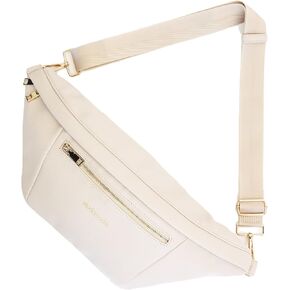 Modern+Chic Sling Bags for Women - Presley Oversized Sling Bag, Vegan Leather Crossbody Bag with Strap & Multiple Pockets (Taupe)