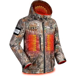 Upgraded Lightweight Heated Jacket for Men - Rechargeable Heating Jacket with 10000mAh Large Capacity Battery Pack - Grey (3XL)
