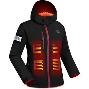 Upgraded Lightweight Heated Jacket for Men - Rechargeable Heating Jacket with 10000mAh Large Capacity Battery Pack - Grey (3XL)