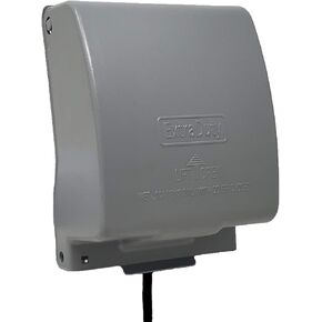 Sealproof 2-Gang Metal Weatherproof Lockable While In Use Outdoor Outlet Receptacle Cover, 31-in-1 Configurations