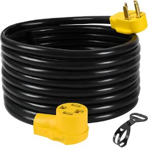 25 Feet 30 Amp 4 Prong 10 Gauge NEMA 14-30P to 14-30R 125V/250V Dryer and EV Extension Cord