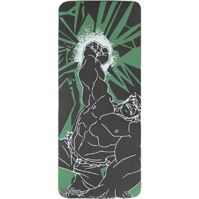Marvel Hulk Smash Kids Exercise Mat Non Slip, All Purpose NBR Fitness and Workout Mat for Boys and Girls, Green, 10 mm