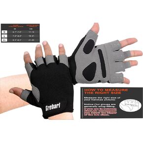 Lightweight Gym Gloves, Weightlifting Gloves, Cycling Gloves, Tennis Gloves, Fitness Gloves Full Wrist Support, Breathable with Grip Protection Workout Gloves for Men & Women