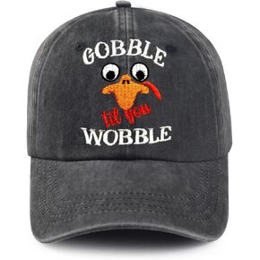 Funny Holiday Hats for Men Women, Adjustable Embroidered Holiday Washed Baseball Cap Dad Hat