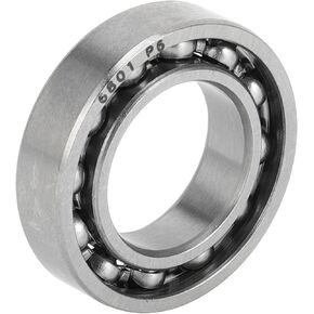 ACROPIX 6801 Deep Groove Ball Bearings P6 12x21x5mm Lubricated Bearings Open Type Silver Tone Scooter Skateboard Wheel