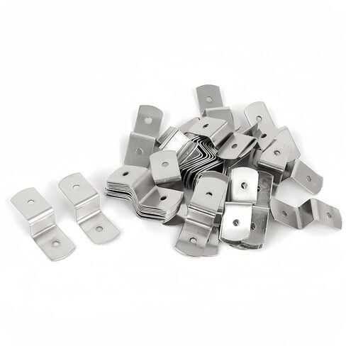 38mm x 13mm x 11mm Metal Z Shape Picture Frame Braces Brackets 50PCS in Saudi Arabia