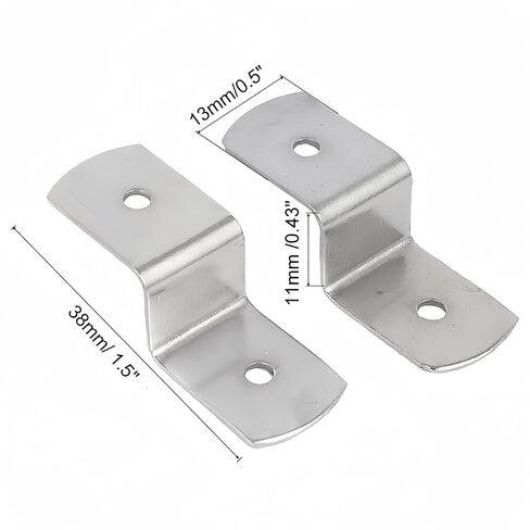 38mm x 13mm x 11mm Metal Z Shape Picture Frame Braces Brackets 50PCS in Saudi Arabia
