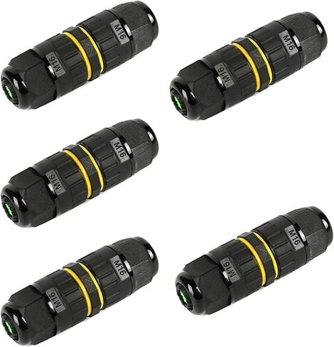 IP68 Waterproof Cable Connector 3-Channel 3-Poles, Outdoor Waterprrof Junction Box Connector,Ideal for 2 or 3 Pin Cables Ø4-12mm,Use for Outdoor Billboards,Tunnel Lights,Road Landscape Lights in Saudi Arabia