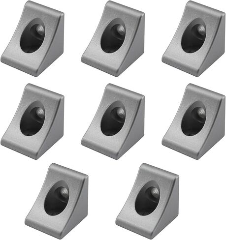 (8 Pieces) 4040 Series Corner Bracket Solid Aluminum Triangle Corner Braces Angle Connector for Aluminum Extrusion Profile in Kuwait