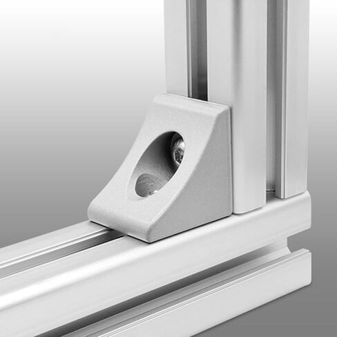 (8 Pieces) 4040 Series Corner Bracket Solid Aluminum Triangle Corner Braces Angle Connector for Aluminum Extrusion Profile in Kuwait