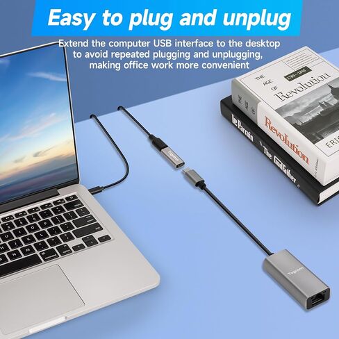 محول USB C إلى USB 3.0 (2 حزمة)، محول USB من النوع C (أنثى) إلى USB A (أنثى)، موصل تمديد USB عالي السرعة ثنائي الاتجاه يدعم الشحن ومزامنة البيانات in Kuwait