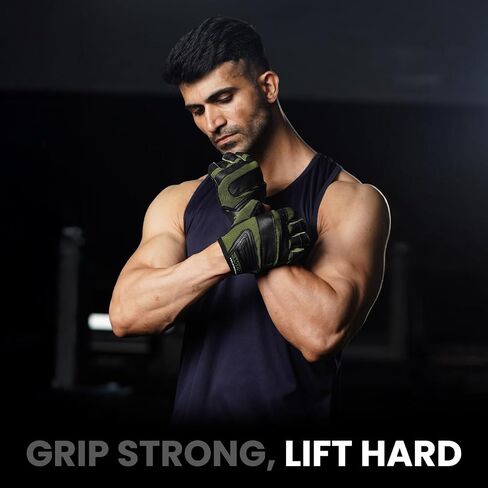 WYOX Weight Lifting Gloves for Gym Fitness Workout – Anti-Slip Padded Palm, Gym Gloves for Women & Men, Half Finger Exercise Gloves for Bodybuilding, Cycling, Rowing & Climbing Workout Equipment in Kuwait