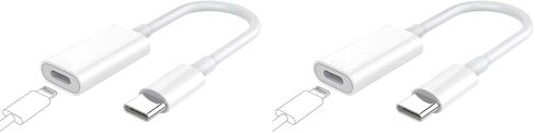 TiMOVO Lightning to USB C Adapter for iPhone 15 Pro Max/15 Pro/15 Plus, Type C Charger Connector Cable Support 35W Fast Charging & Data Transfer, Lightning Converter for iPad Not for Audio OTG in Saudi Arabia