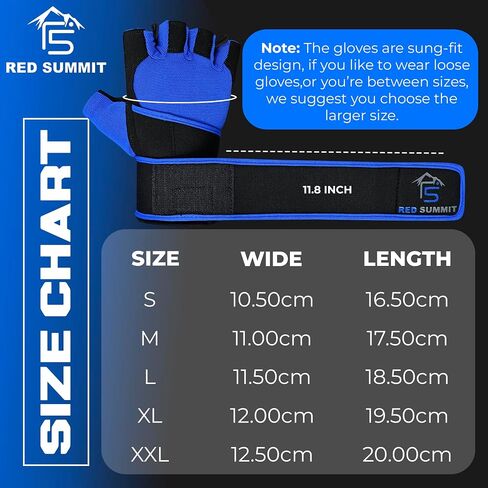 Weight Lifting Gym Gloves for Men & Women, Workout Exercise Gloves with Wrist Support & Anti-Slip Palm for Hanging, Rowing, Pullups, Bodybuilding, Powerlifting & Calisthenics in Saudi Arabia