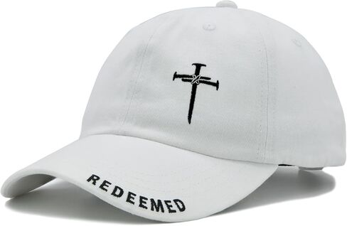 Cross Jesus Hat with Gifts Box, Embroidered Religious Baseball Cap, Christian Gifts for Men Women in Saudi Arabia