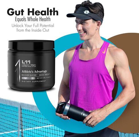 Powder for Adults - Lactoferrin Bovine Colostrum Powder for Gut, Muscle Support & Wellness, Chocolate, 30 Servings in Saudi Arabia