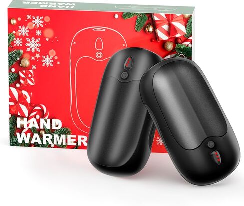 2024 تدفئة اليد القابلة لإعادة الشحن، 6000 مللي أمبير في الساعة تدفئة اليد الكهربائية 2 حزمة، 20 ساعة حرارة آمنة طويلة، محمول USB سخان اليد تدفئة العلاج هدية عظيمة لعيد الميلاد، في الهواء الطلق، الصيد، الغولف، التخييم الرجال النساء in Kuwait