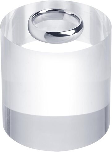 uxcell Acrylic Cylinder Display Blocks, 50 x 80 mm/2" x 3.1" Clear Jewelry Display Base Polished Cube Riser Stand Display Holder Base for Ring Jewelry Cosmetics in Kuwait