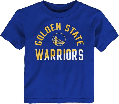 Outerstuff Golden State Warriors تي شيرت للأطفال الصغار مقاس 2-4T بشعار فريق Halftime in Saudi Arabia