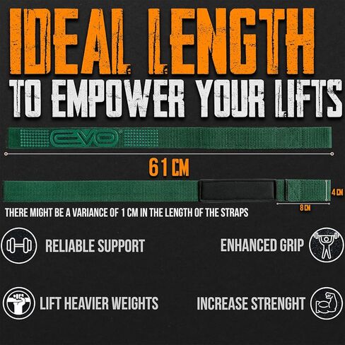 Lifting Straps for Weightlifting Men Women Anti Slip Gym Powerlifting Deadlifting Bodybuilding Workout Strength Training Hand Bar Grips Neoprene Gel padded Wrist Support Unisex in Saudi Arabia