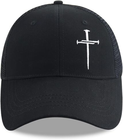 Jesus Hat, Christian Gifts for Women Men, Adjustable Embroidered Cotton Religious Baseball Cap in Saudi Arabia