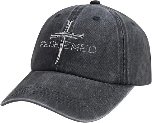 Jesus Hat, Christian Gifts for Women Men, Adjustable Embroidered Cotton Religious Baseball Cap in Saudi Arabia
