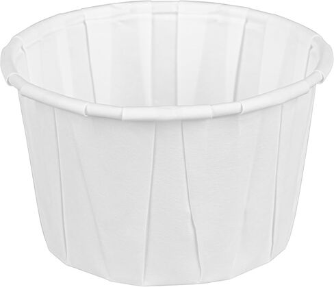 Restaurantware-Sustain 4 Ounce Portion Cups, 100 Disposable Condiment Cups - Compostable, Versatile, White Paper Sample Food Cups, Stylish, For Serving Dips, Jams, Sauces, Nuts, And More in Saudi Arabia