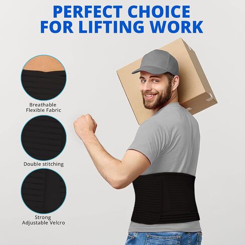 Waist Trimmer Trainer Belt Lumbar Back Support Sweat Band for Man and Women, Weight Loss Tummy Stomach Wrap Belly Band as Body Shaper in Saudi Arabia